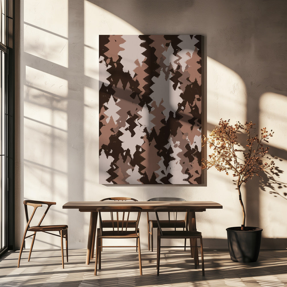 Zigzag Earth Tones | Canvas