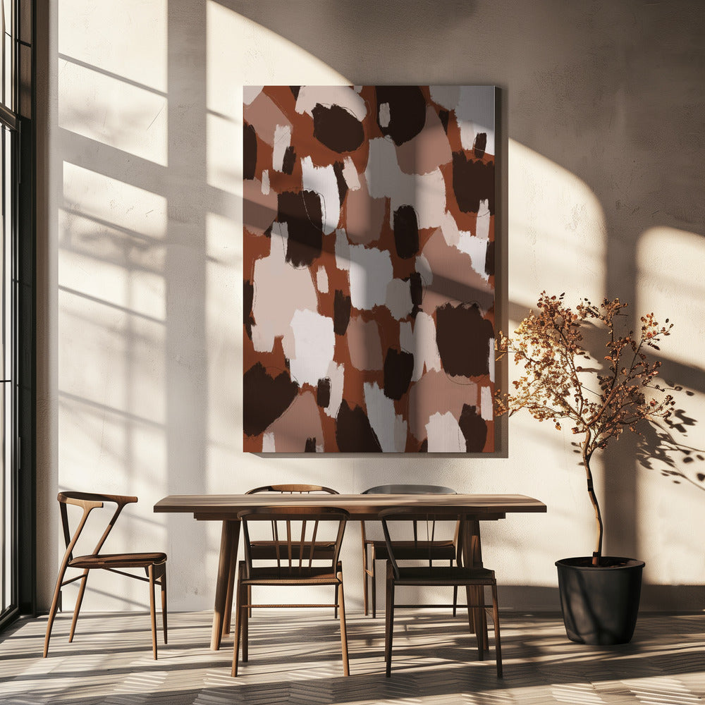 Aardse penseelstreken | Canvas