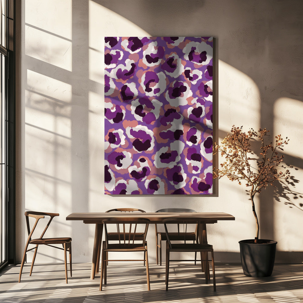Violette wervelwind | Canvas