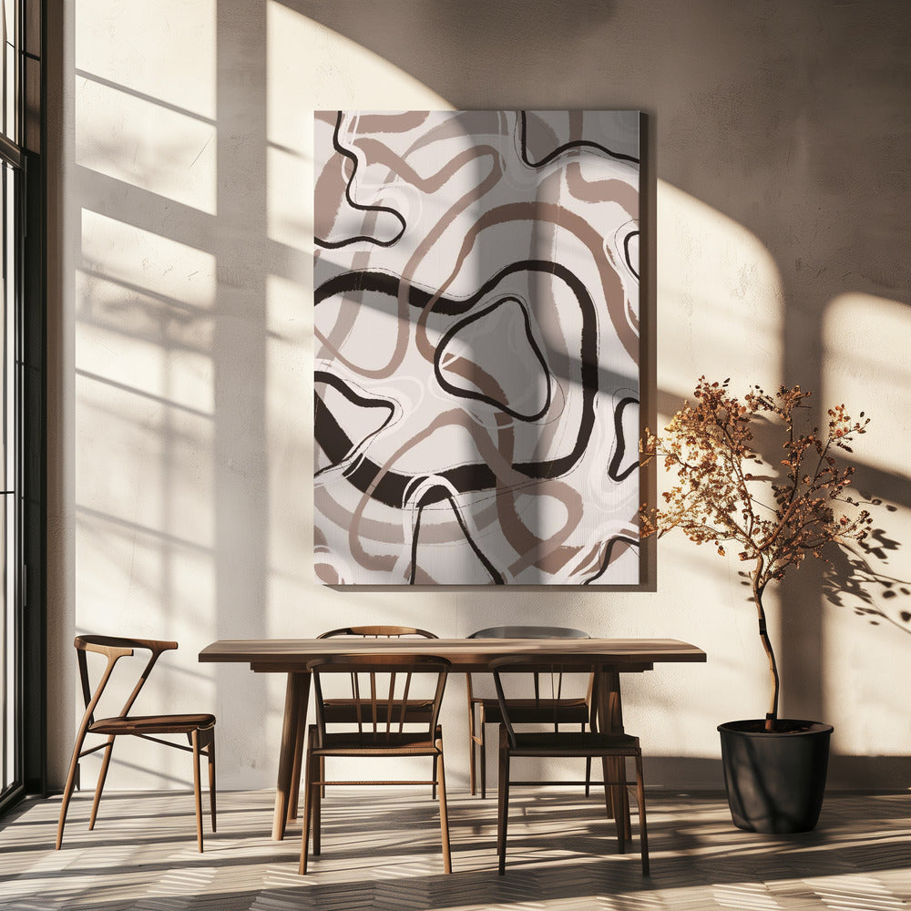 Vloeiende echo's | Canvas