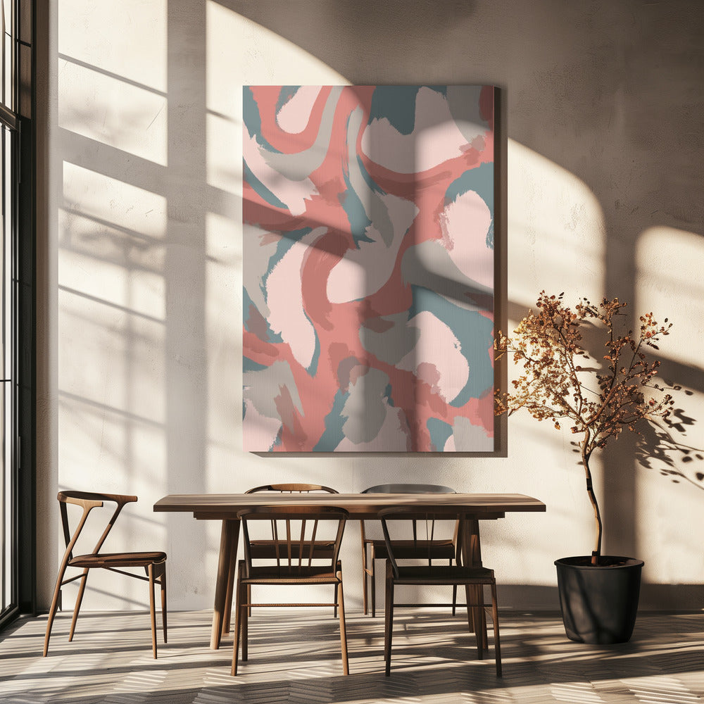 Wervelende tinten | Canvas