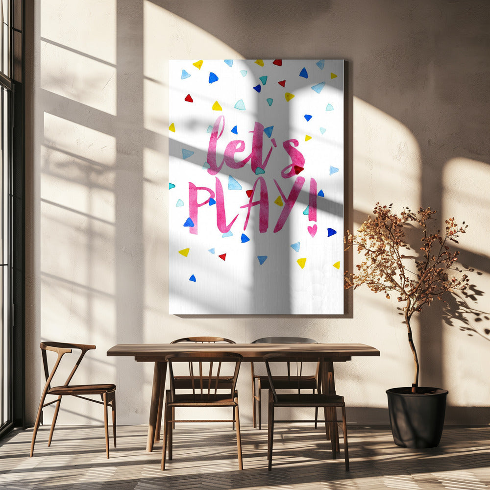 Playful Confetti Burst | Canvas