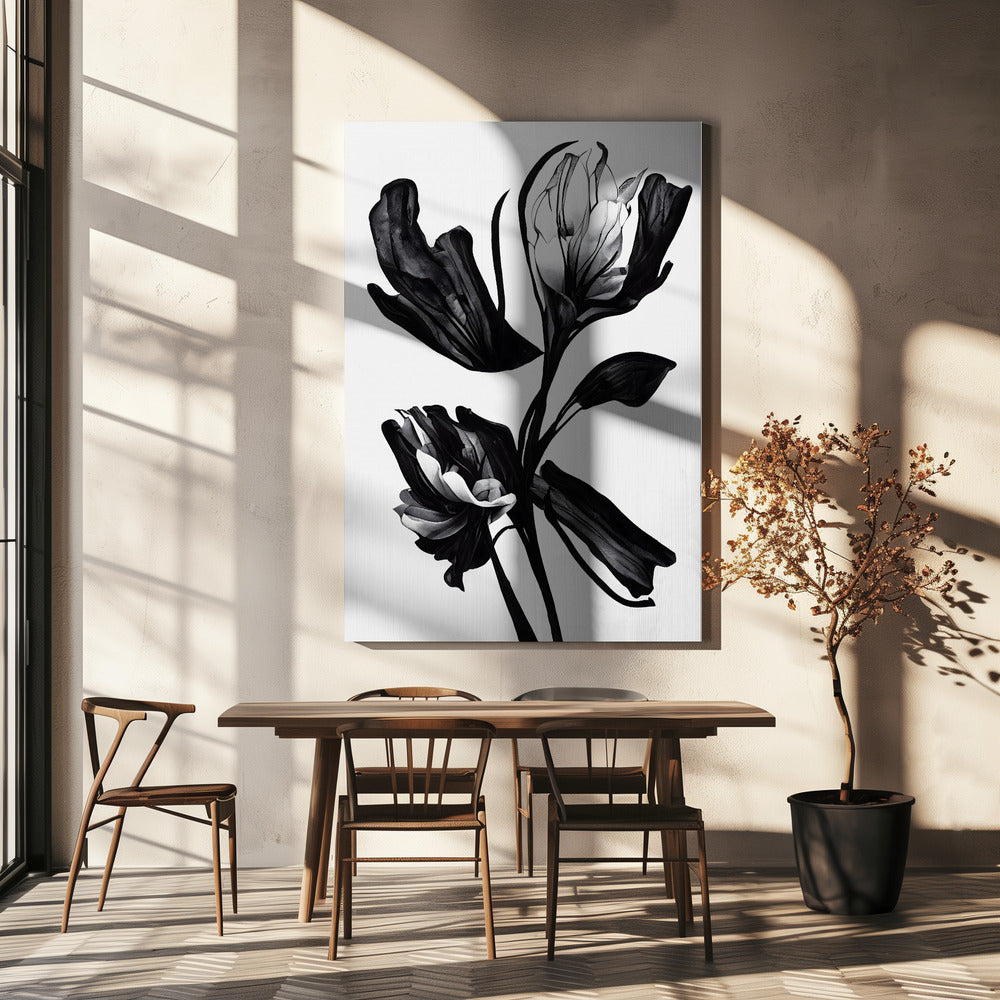 Black Flower | Canvas