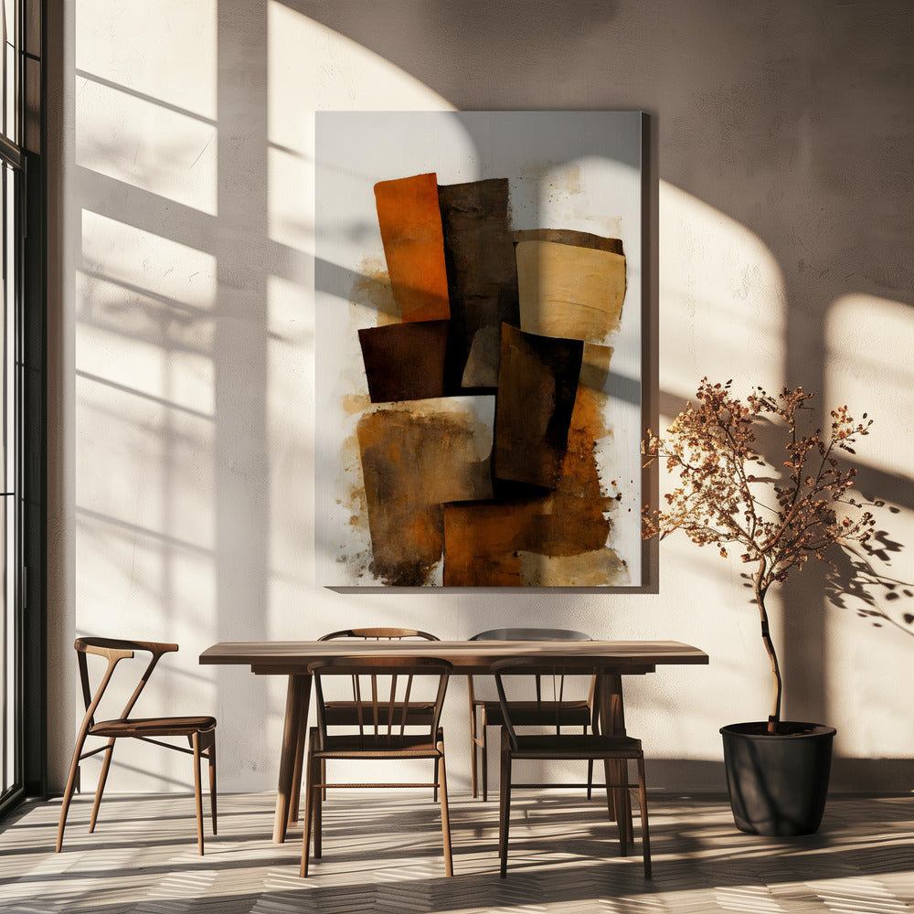 Earthy Layers | Canvas
