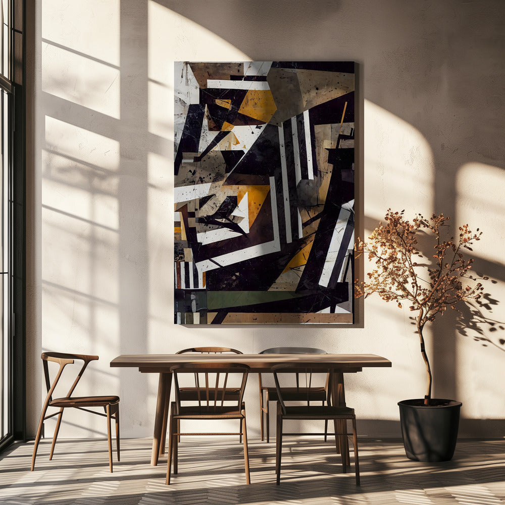 Geometrisch wandtapijt | Canvas