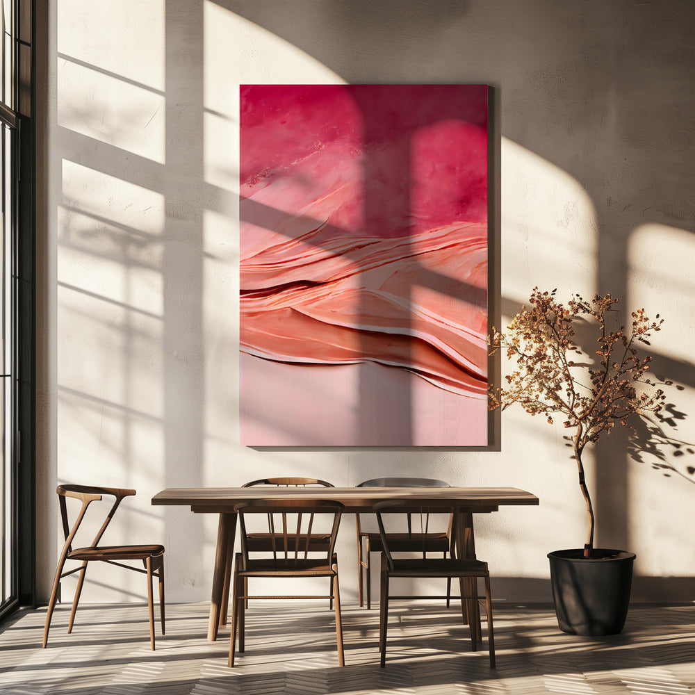 Karmozijnrode duinen | Canvas