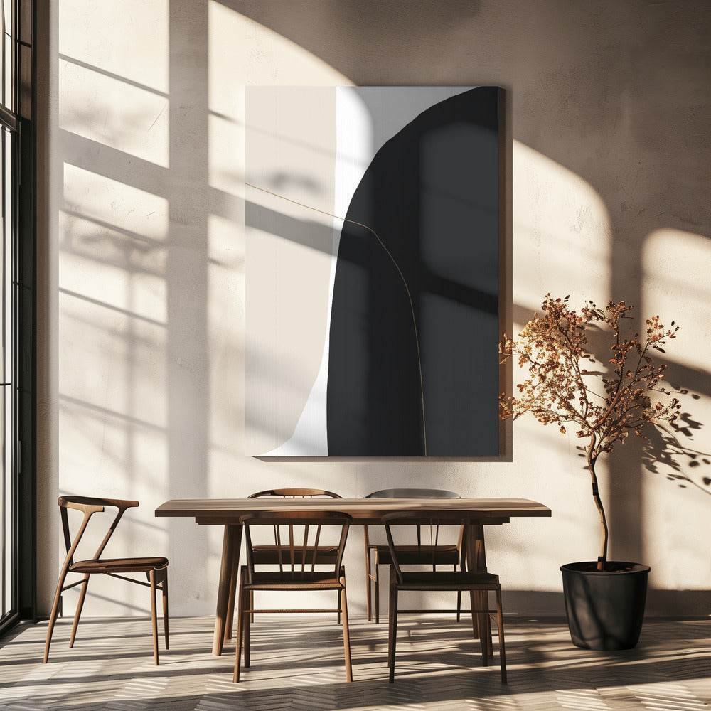 Delicate gebogen vormen | Canvas