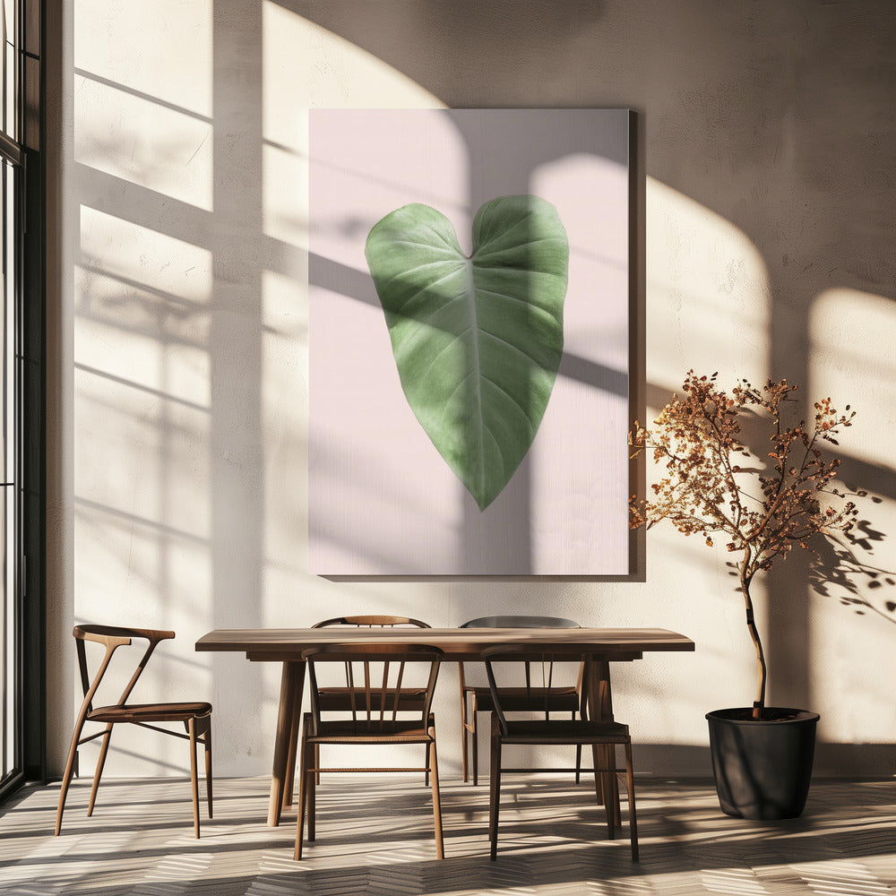 Tropisch blad blush | Canvas