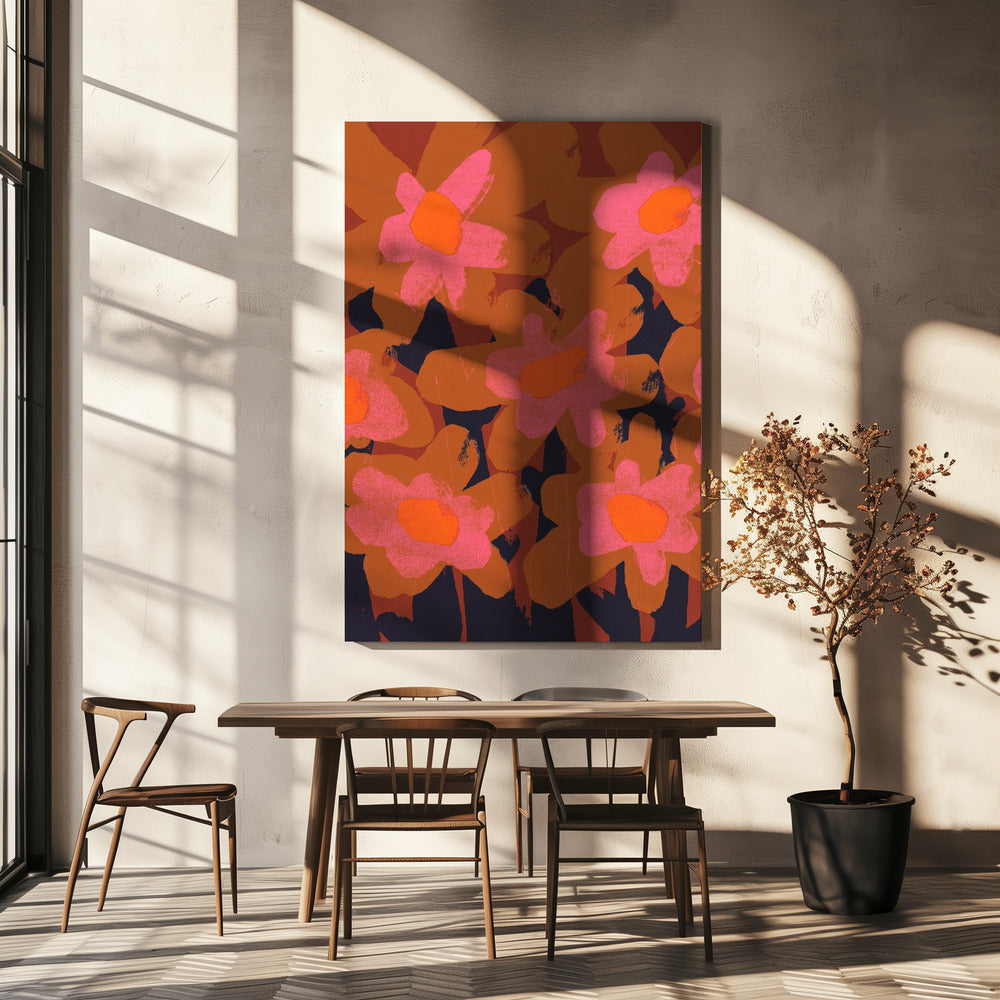 Levendige bloemen | Canvas