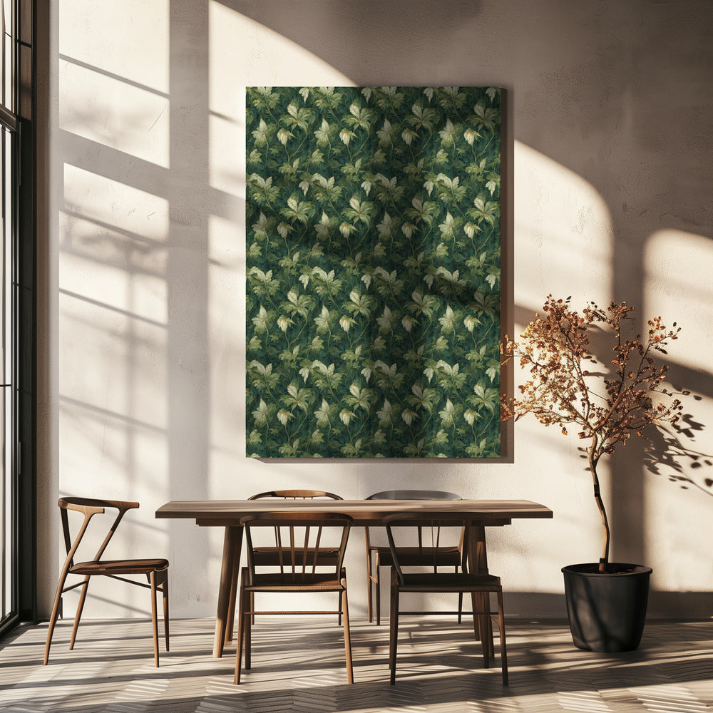 Groene Bloesem Wandtapijt | Canvas