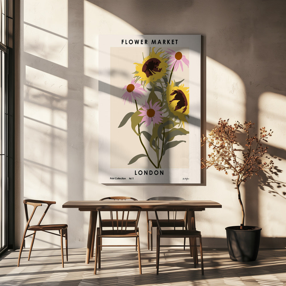 Bloemenmarkt. Londen | Canvas