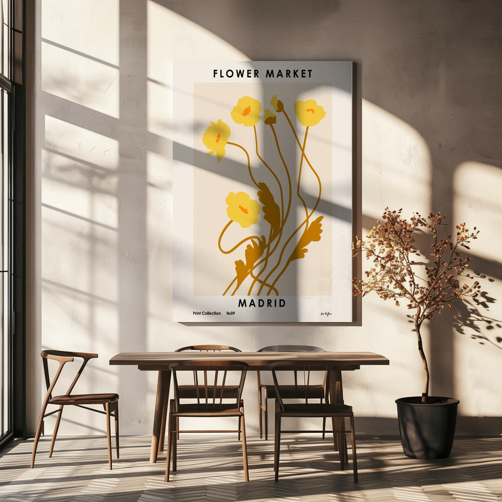 Bloemenmarkt. Madrid | Canvas