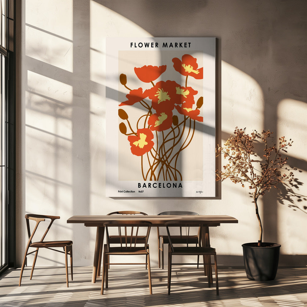 Bloemenmarkt. Barcelona | Canvas