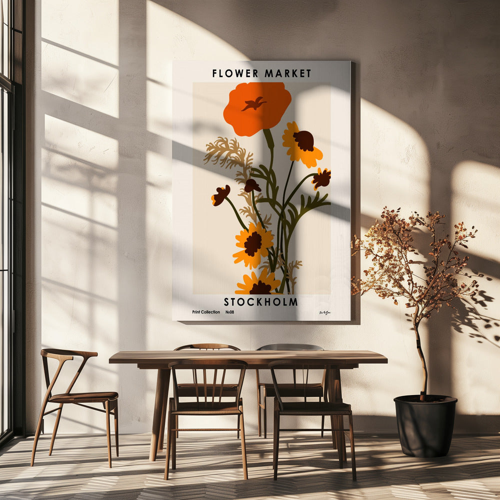 Bloemenmarkt. Stockholm | Canvas