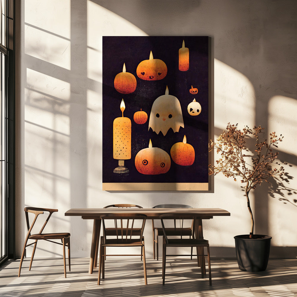Spookachtige pompoengloed | Canvas