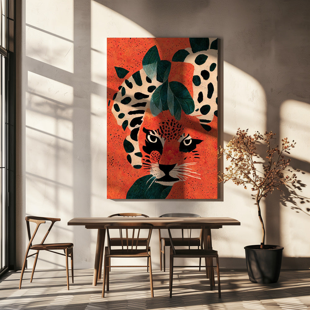 Jaguar's blik | Canvas