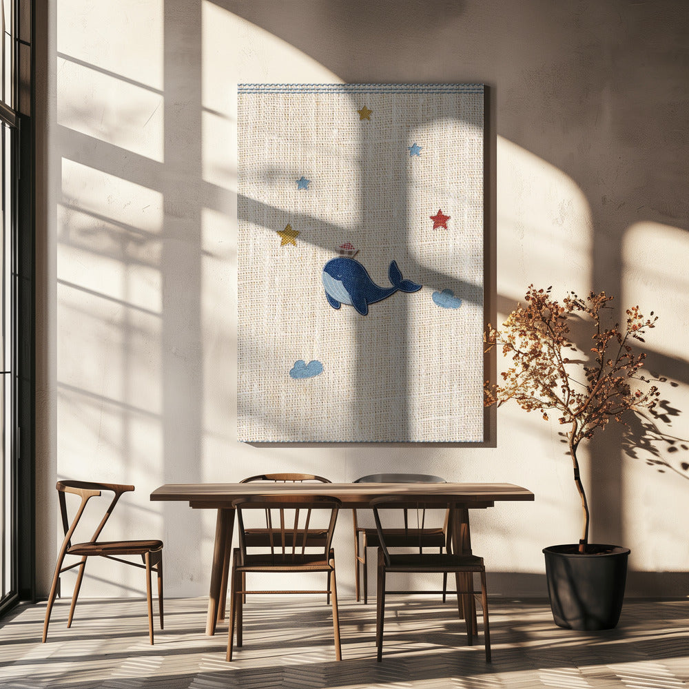 Schattige walvis | Canvas
