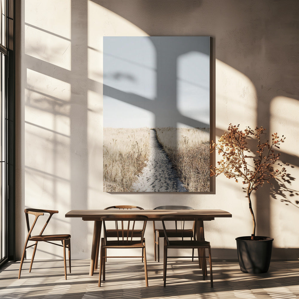 Naar het strand | Canvas