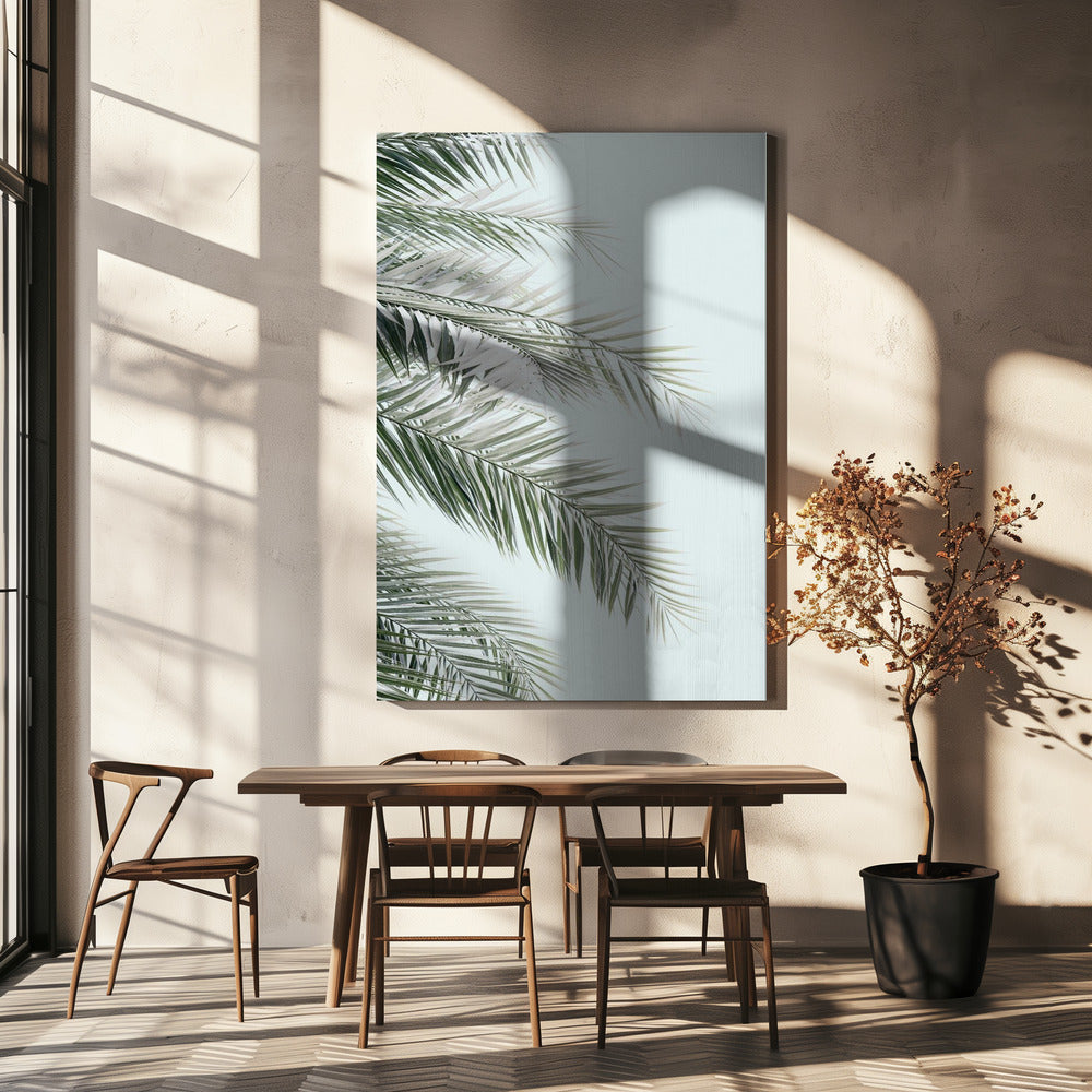 Blauwe palmen | Canvas