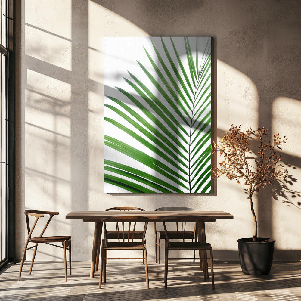 Groen palmblad | Canvas