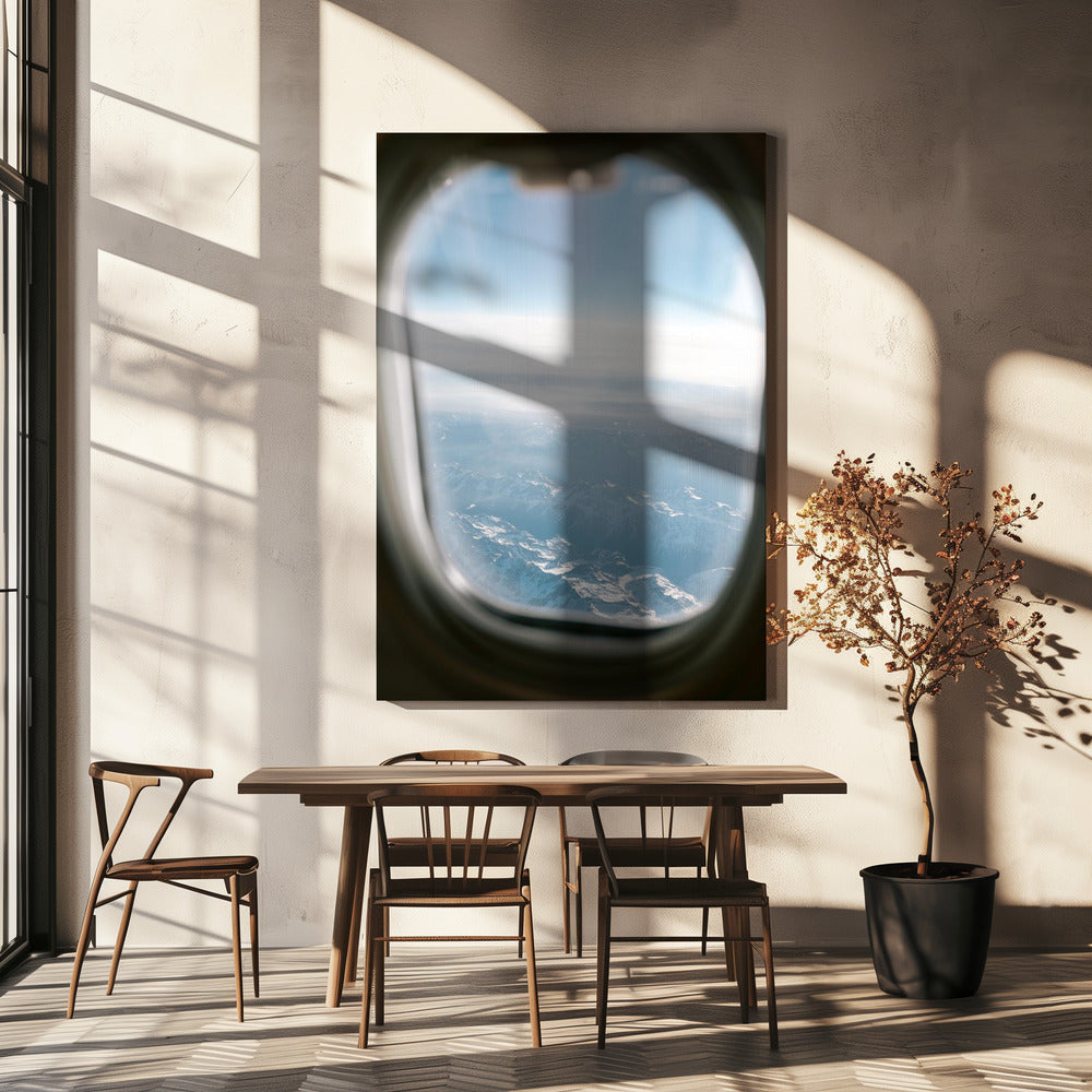 Vliegtuigvensterzicht || | Canvas