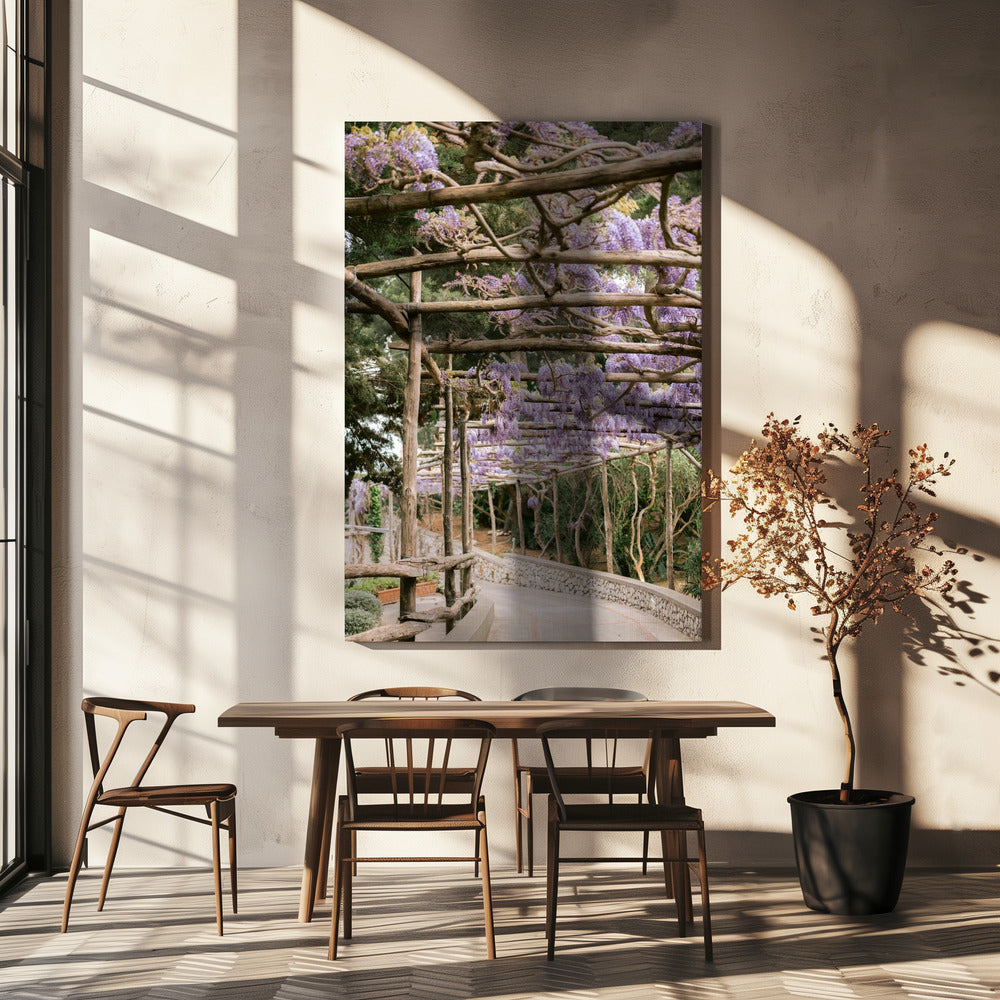 De Lavendel Loopbrug | Canvas