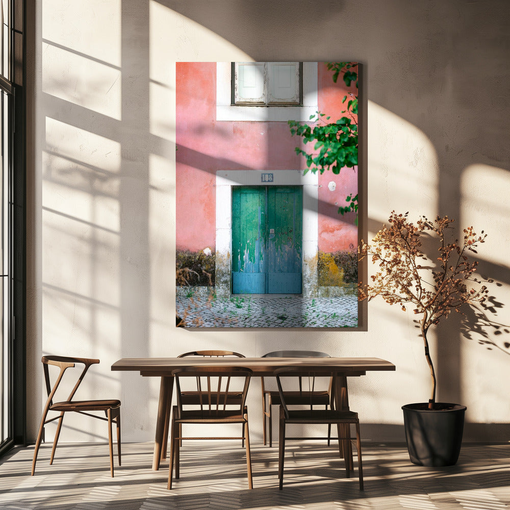 Kleine deur in Lissabon | Canvas