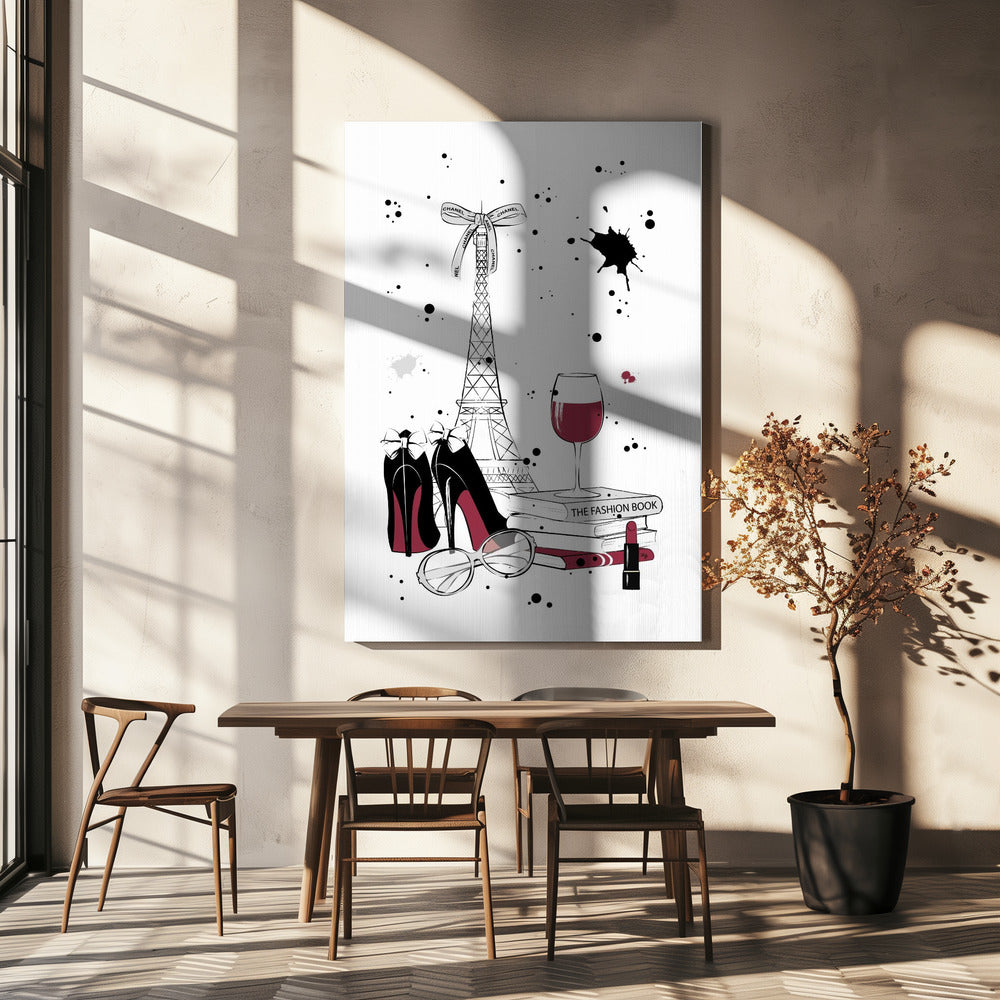 Chique Parijse nacht | Canvas