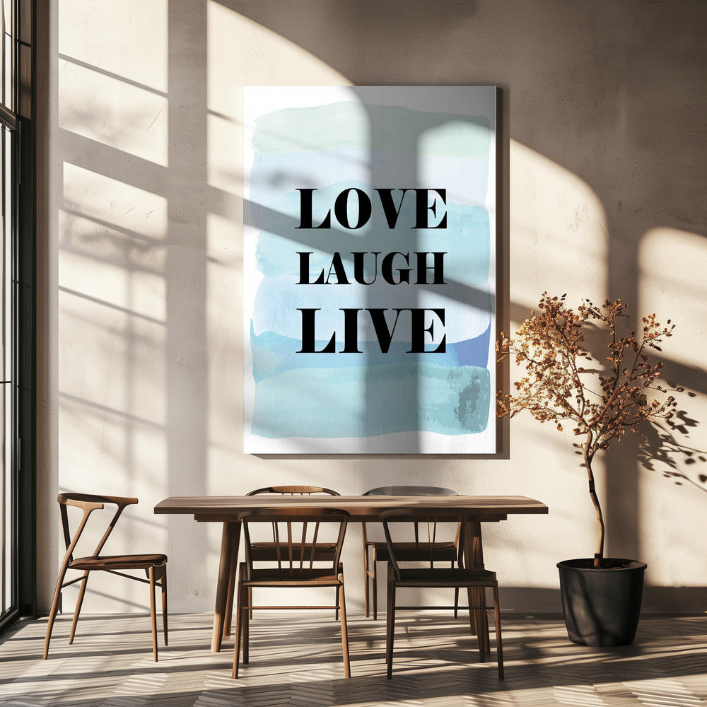 Leef altijd vreugdevol | Canvas
