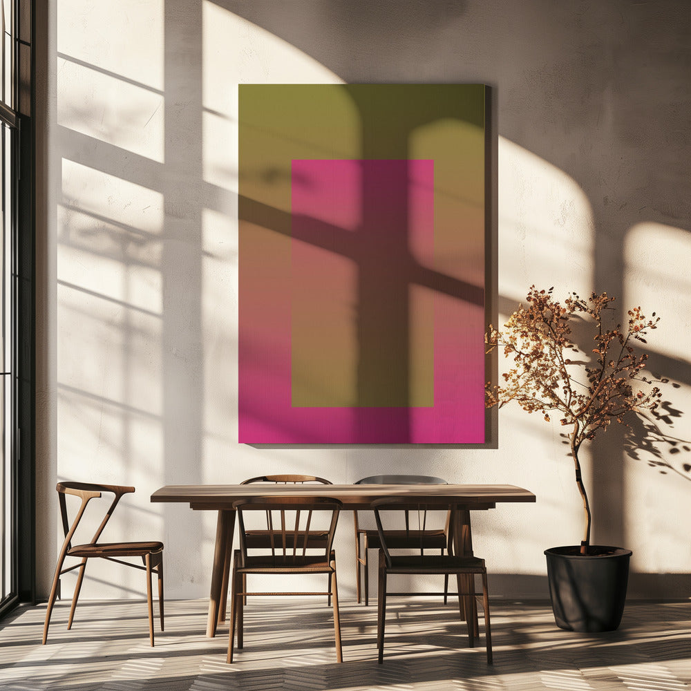Gedurfde roze poort | Canvas