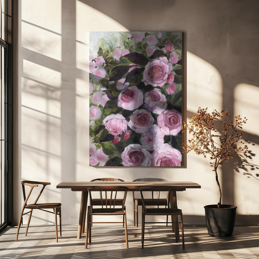 Aurorie schilderachtige rozen | Canvas
