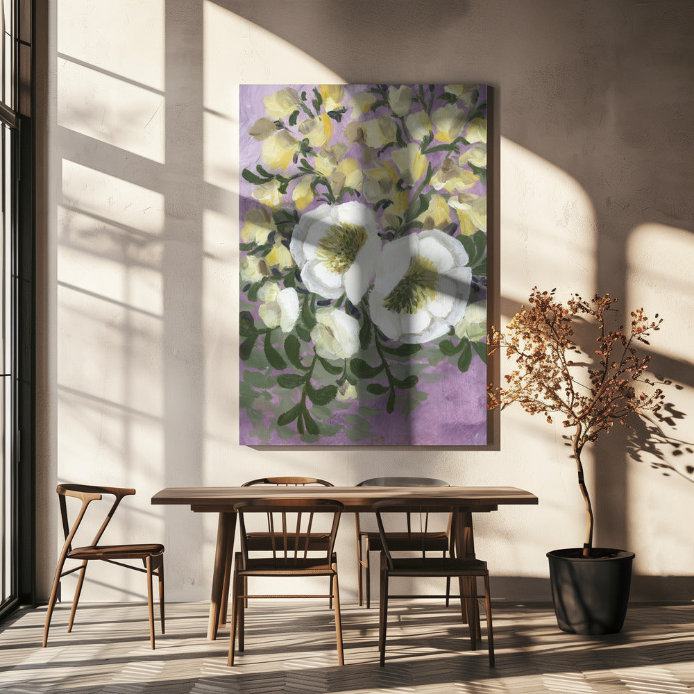 Raelynna's schilderachtige bloemen | Canvas
