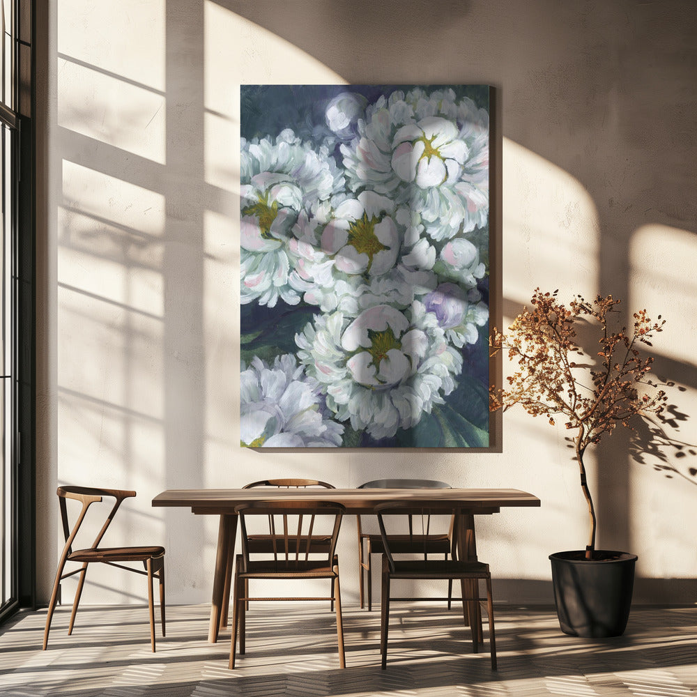 Willoh's schilderachtige pioenrozen | Canvas