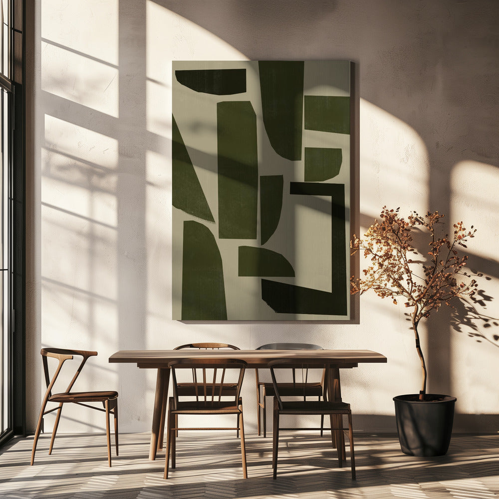 Abstracte Schaduwen | Canvas