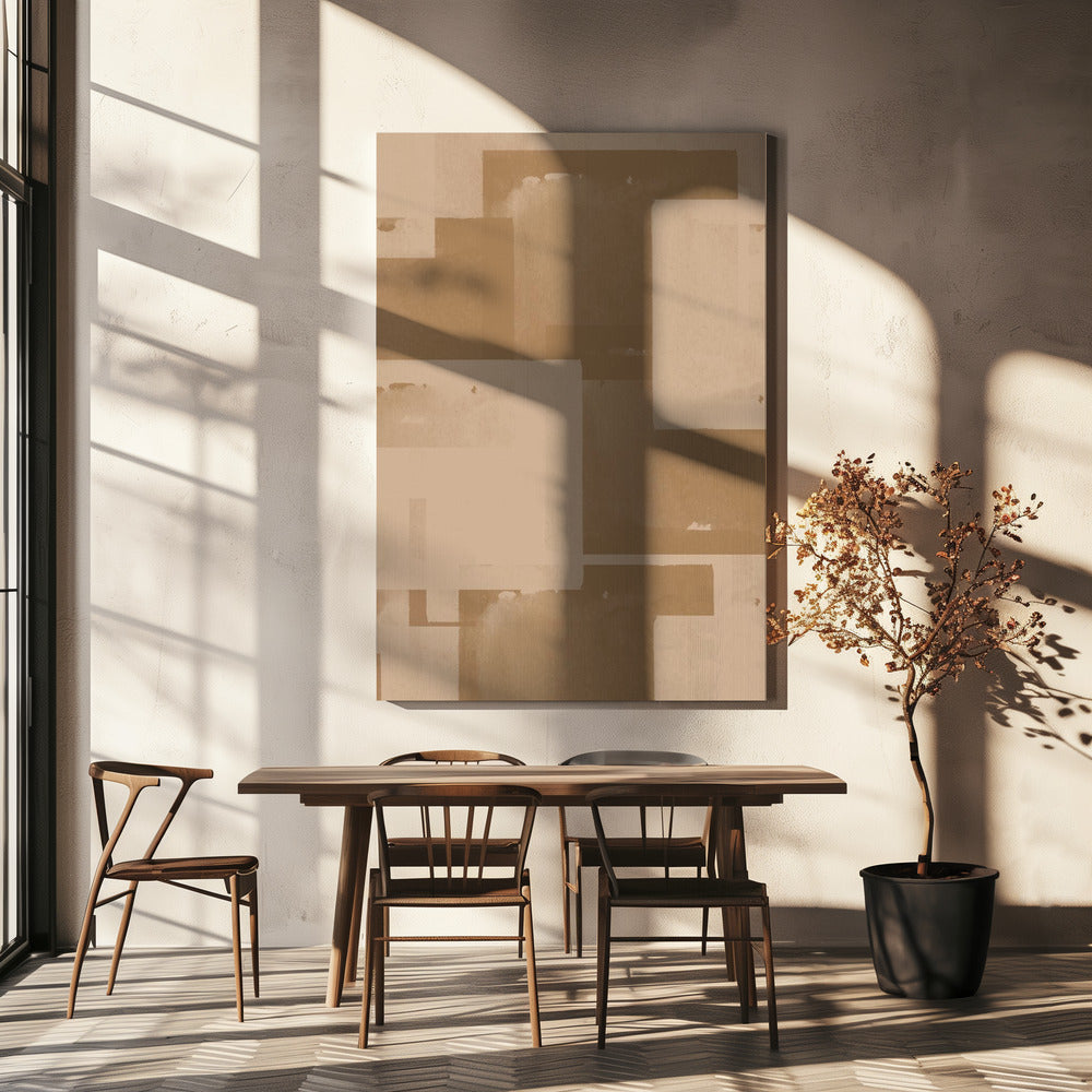 Sepia Geometrics | Canvas