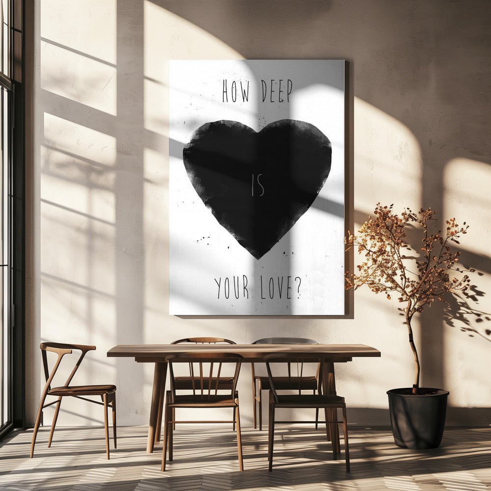 Hoe diep is jouw liefde | Canvas
