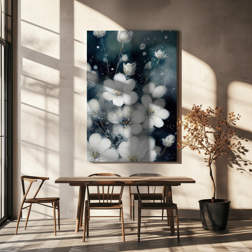 Fluisterende bloemen | Canvas