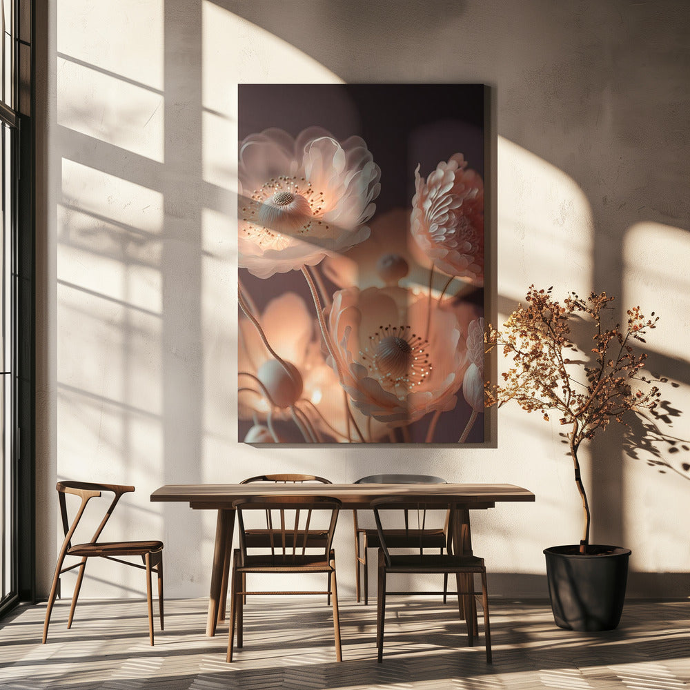 Lichtgevende bloesems | Canvas