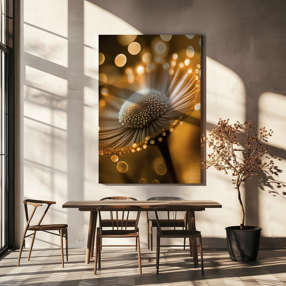 Gouden Bloemblaadjes Droom | Canvas