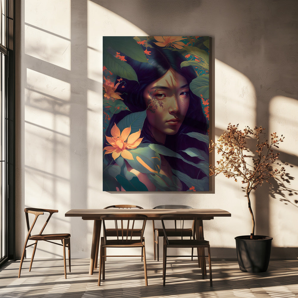 De sluier van de natuur | Canvas