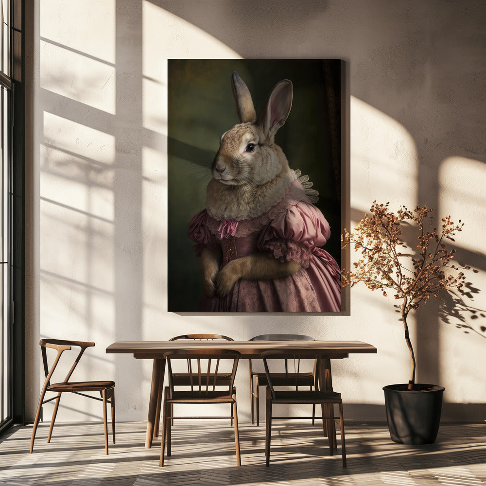 Koninklijke Konijnenvrouw | Canvas
