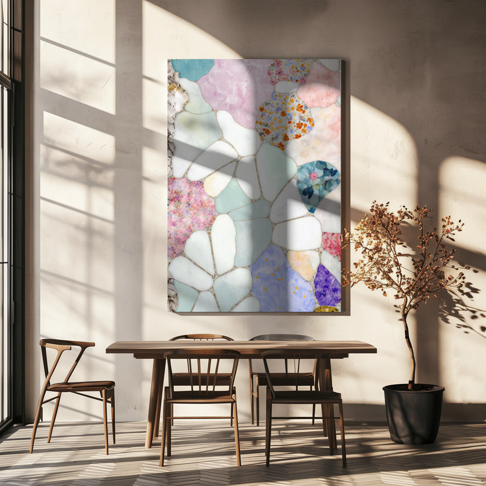 Bloemblaadjeskaleidoscoop | Canvas