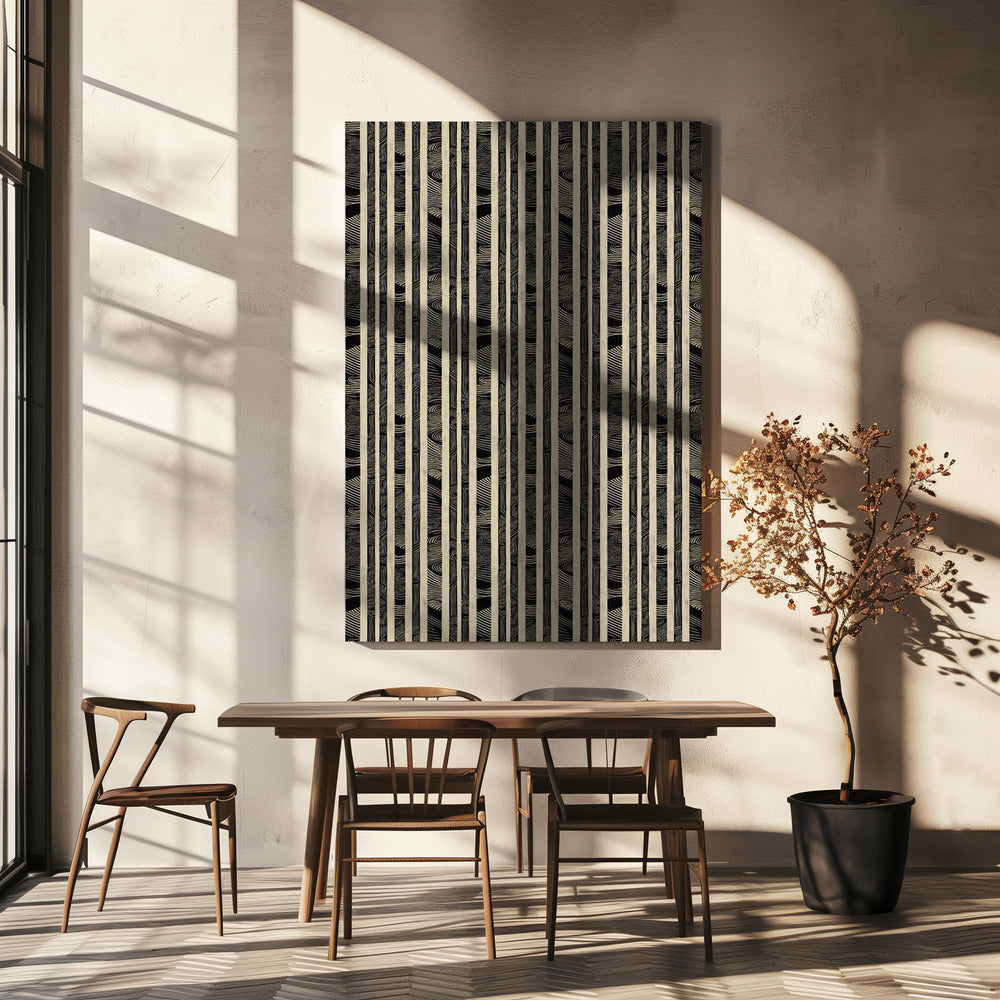 Strepen van sereniteit | Canvas