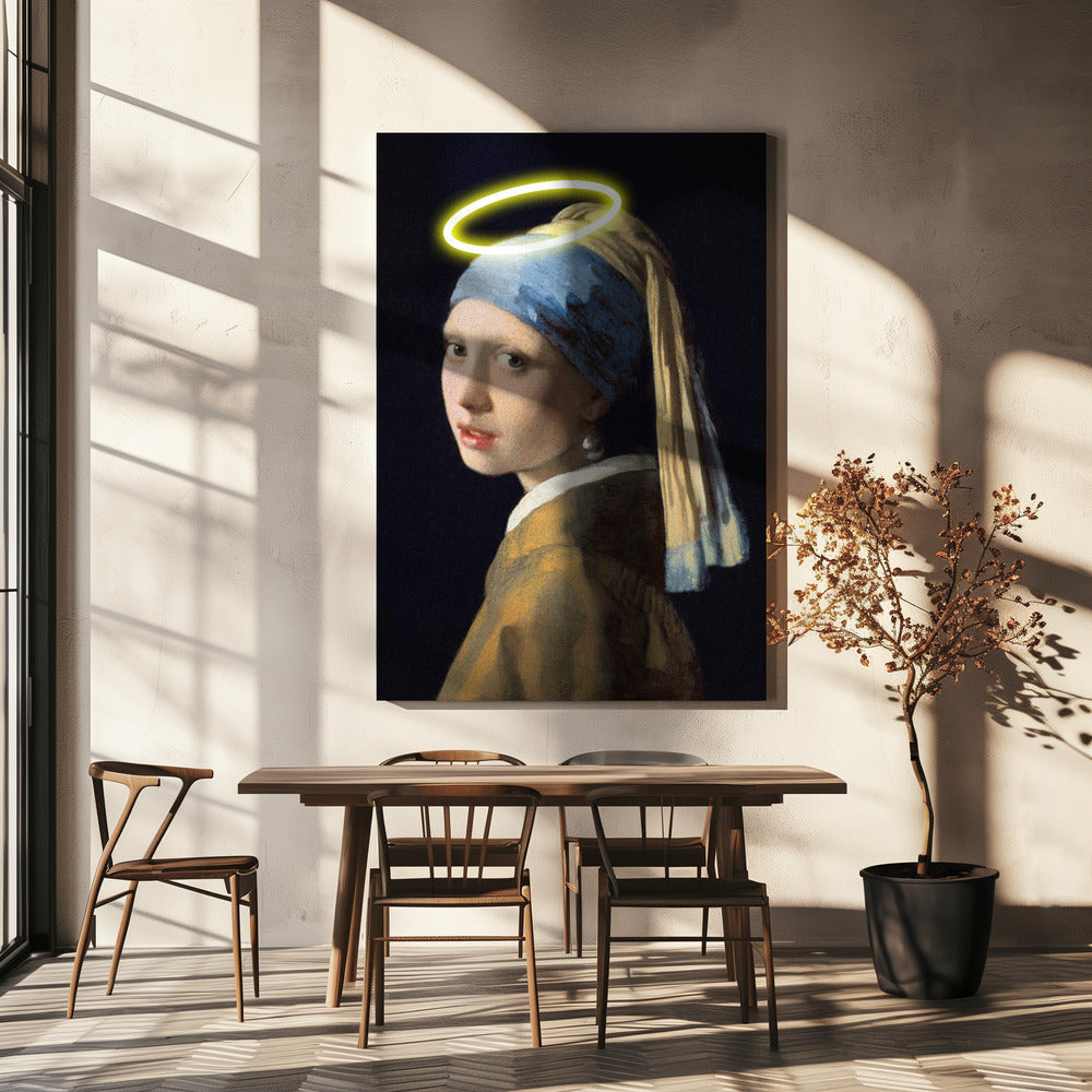 Meisje met een halo | Canvas