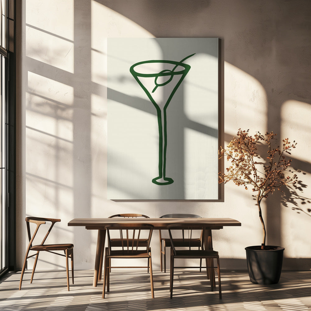 Cocktailgroen | Canvas