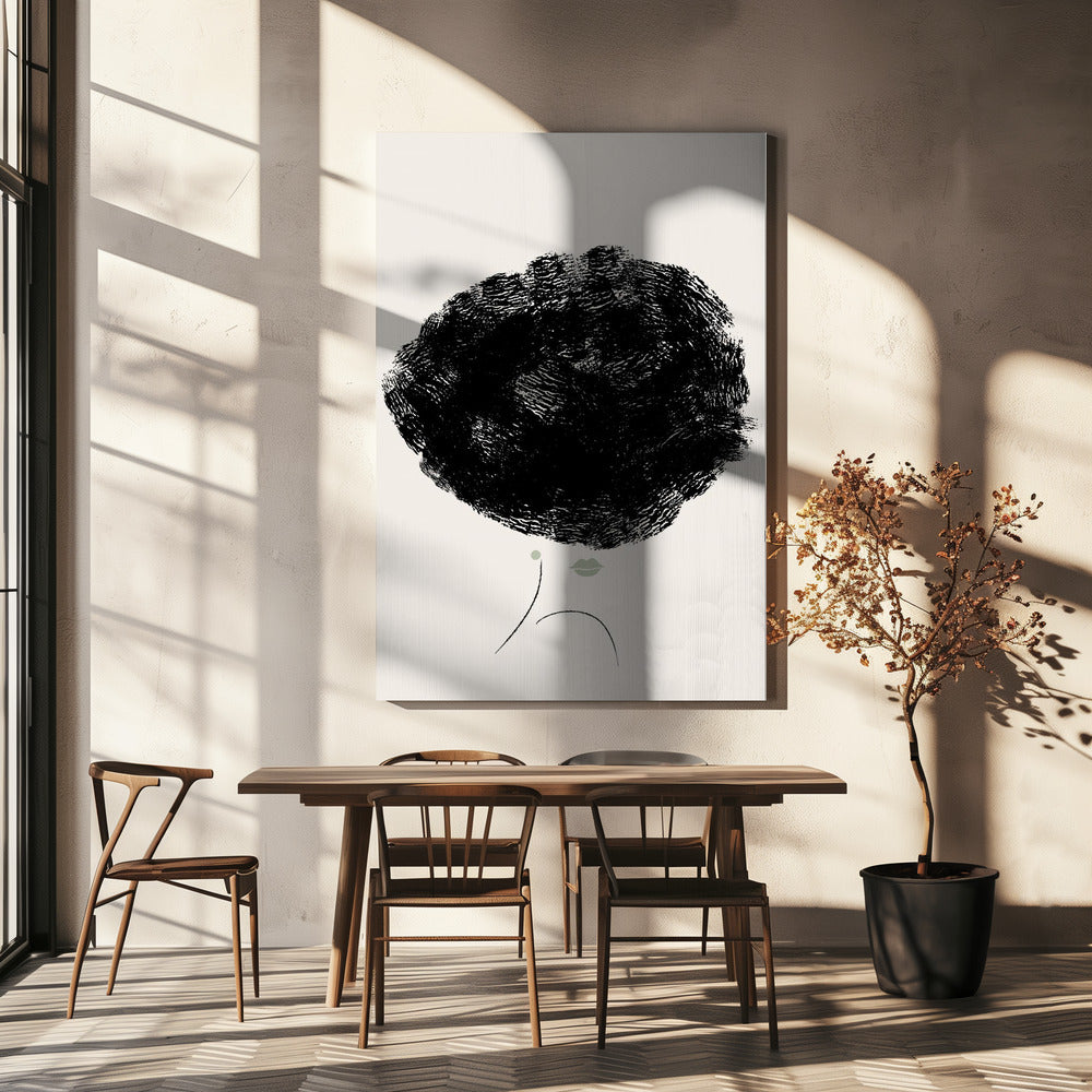 Groene Lippen | Canvas