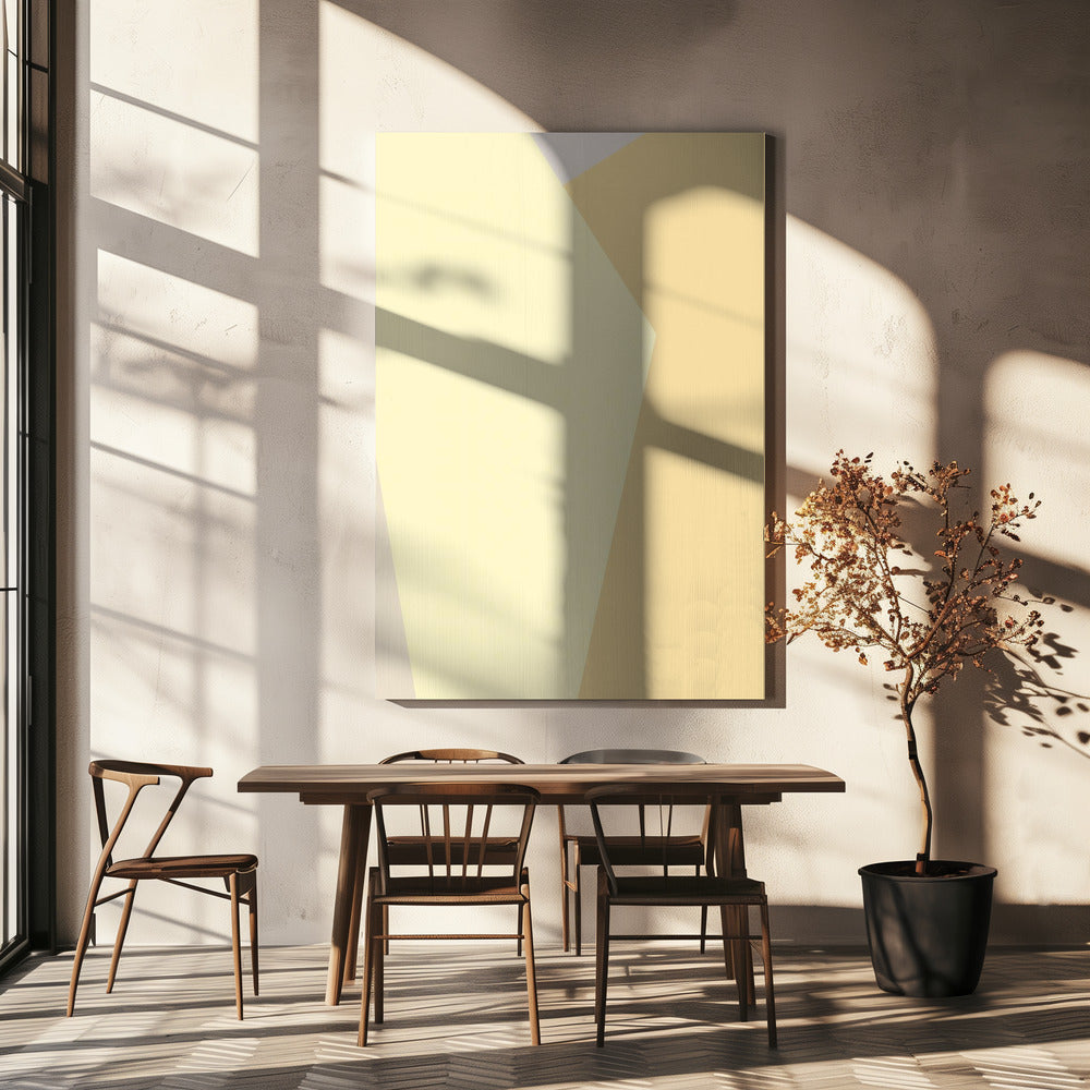 Abstract Geel | Canvas