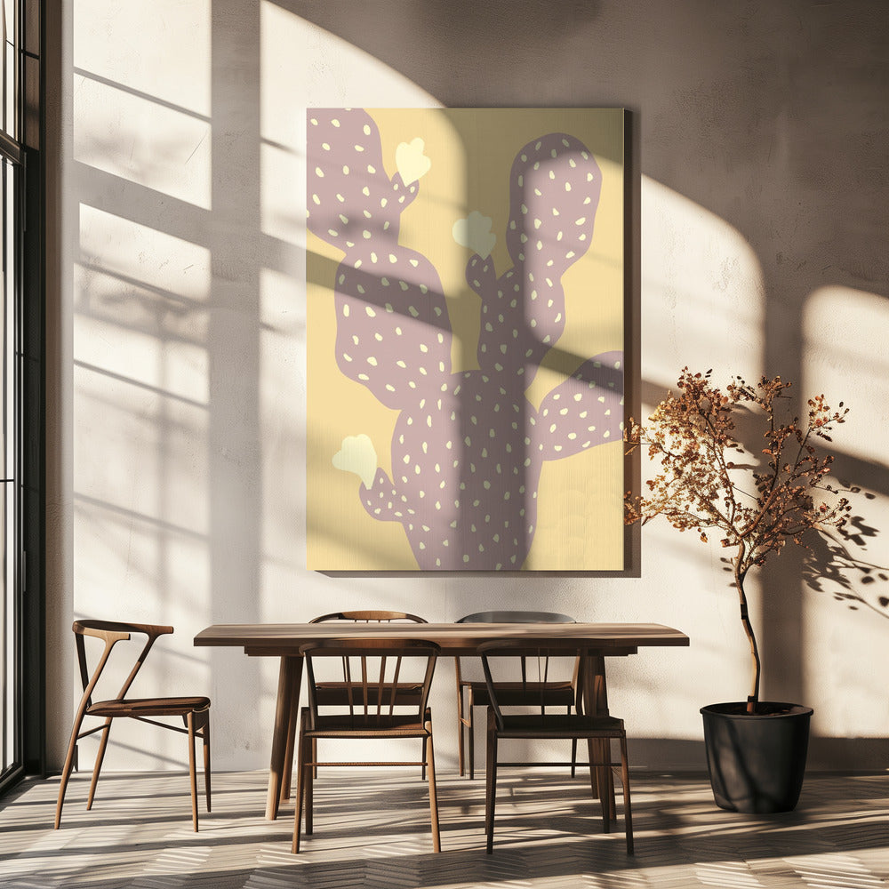 Cactus Geel | Canvas