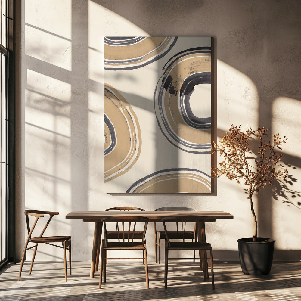 Abstracte cirkels | Canvas