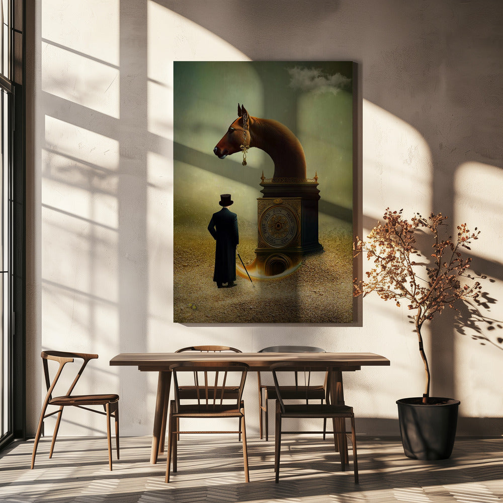 De zet van het paard. | Canvas